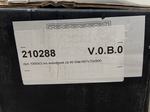 Dynamic douchegoot 900x70mm net muurflens RVS – foto 6 – kavel bij XL Auctions