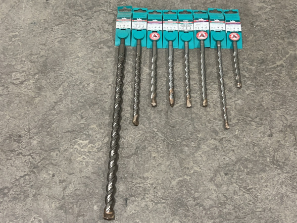Heller boor set 8-delig SDS-Plus ø8-18mm – kavel bij XL Auctions