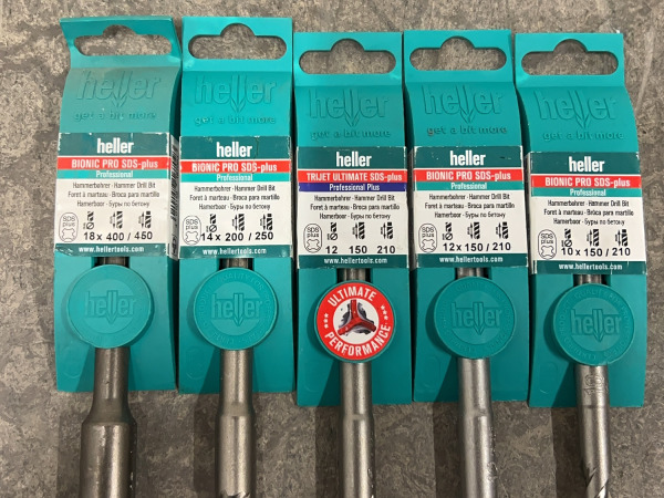 Heller boor set 8-delig SDS-Plus ø8-18mm – foto 2 – kavel bij XL Auctions
