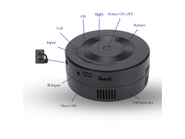 Mini LED projector IOS en Android – foto 2 – kavel bij XL Auctions