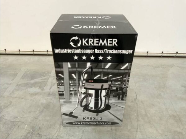 Kremer industriële stofzuiger KR80L-3 80L – foto 8 – kavel bij XL Auctions