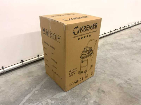 Kremer industriële stofzuiger KR60LE 60L – foto 16 – kavel bij XL Auctions