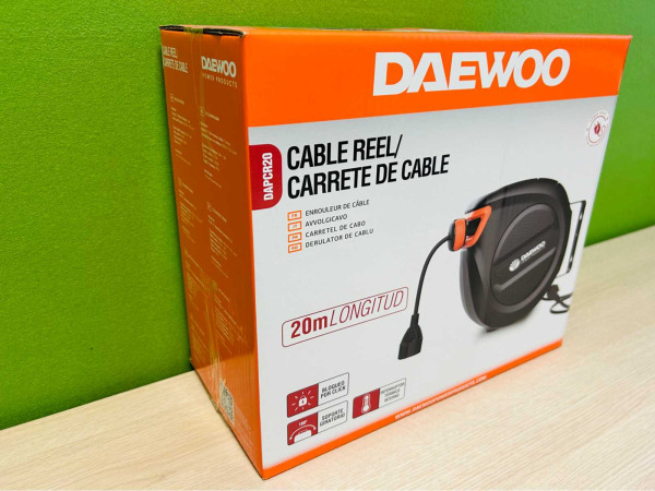 Daewoo kabelhaspel 20m automatisch oprolbaar DAPCR20 – foto 6 – kavel bij XL Auctions