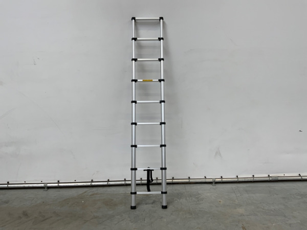 Mr. Safe telescopische ladder 260cm aluminium 9 treden – foto 2 – kavel bij XL Auctions
