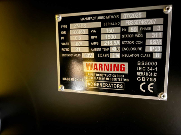 RTE noodstroom-aggregaat 150kVa diesel – foto 9 – kavel bij XL Auctions