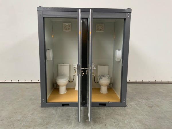 RTE sanitairunit dubbele toiletcabine 205x128x230cm – foto 5 – kavel bij XL Auctions
