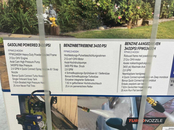 Ford FPWG3400H benzine hogedrukreiniger 3400 PSI – foto 12 – kavel bij XL Auctions