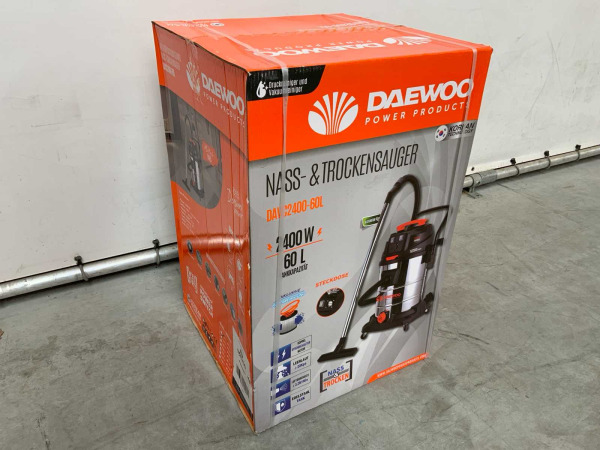 Daewoo nat- en droogzuiger DAVC2400-60L – foto 14 – kavel bij XL Auctions