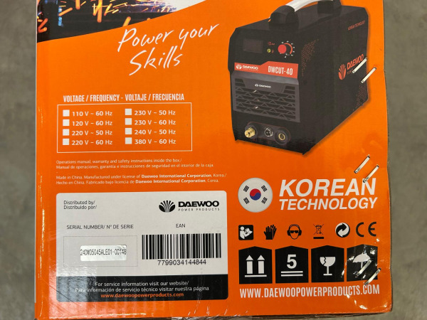 Daewoo plasmasnijmachine DWCUT-40 – foto 14 – kavel bij XL Auctions