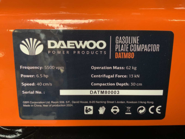 Daewoo trilplaat 6,5pk DATM80 compact – foto 3 – kavel bij XL Auctions