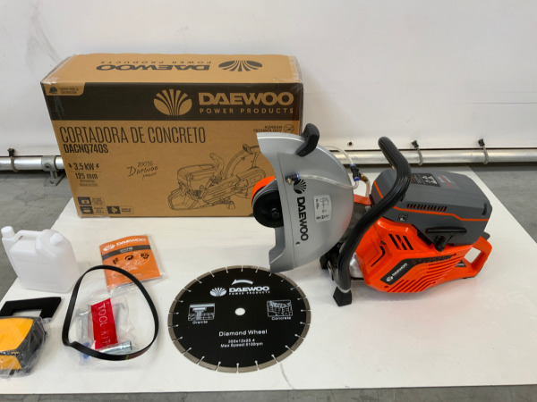 Daewoo betonzaag ø350mm 74cc DACNQ740S – foto 3 – kavel bij XL Auctions