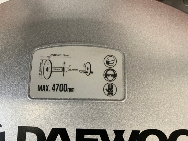 Daewoo betonzaag ø350mm 74cc DACNQ740S – foto 11 – kavel bij XL Auctions