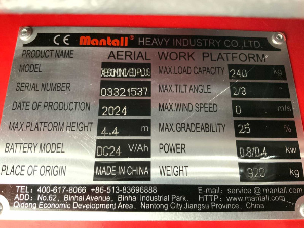 Mantall schaarhoogwerker 6,4m XE60 MINI – foto 6 – kavel bij XL Auctions