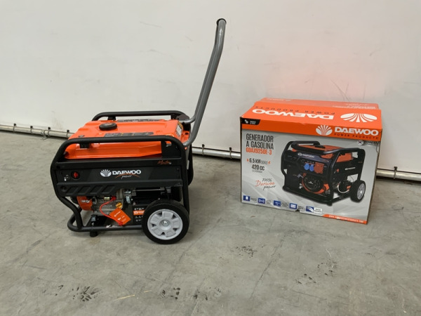 Daewoo benzine generator 6,5kW GDAX9250E – foto 3 – kavel bij XL Auctions