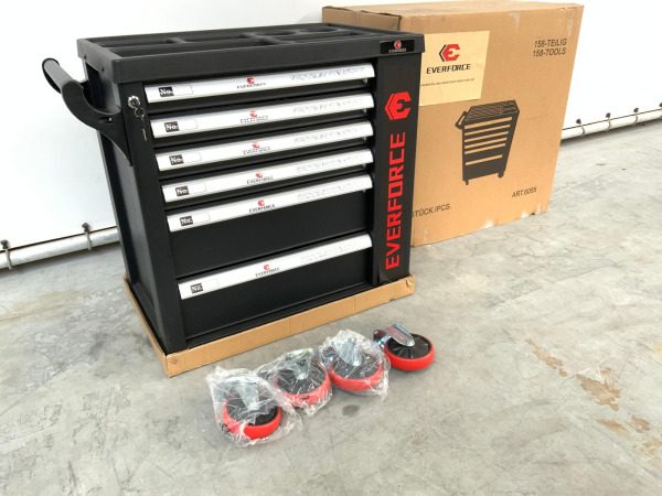 Everforce gereedschapswagen 158-delig verrijdbaar – foto 2 – kavel bij XL Auctions
