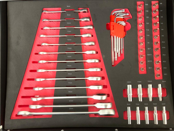 Everforce gereedschapswagen 158-delig verrijdbaar – foto 6 – kavel bij XL Auctions