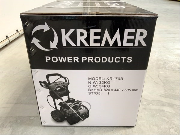 Kremer hogedrukreiniger benzine 170 bar KR-170B – foto 14 – kavel bij XL Auctions