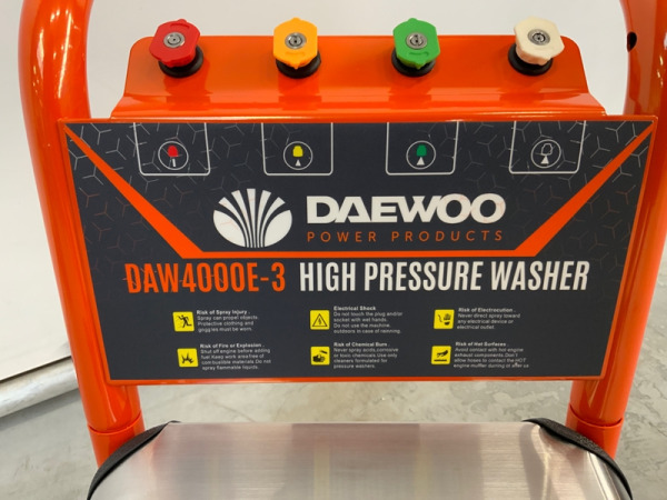 Daewoo hogedrukreiniger 200 bar 4kW DAW4000E-3 – foto 13 – kavel bij XL Auctions