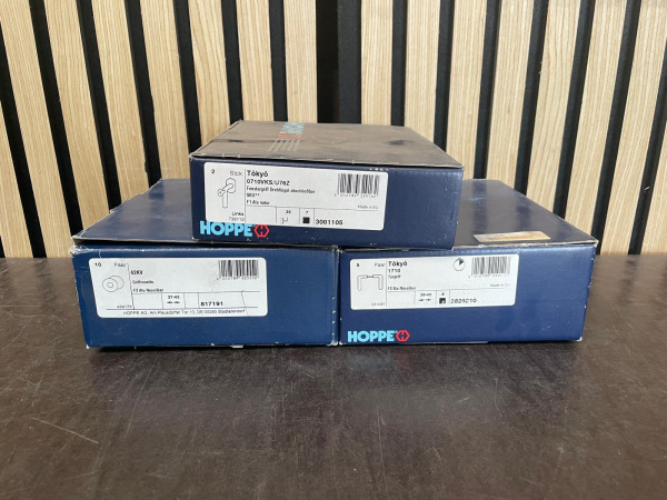 Titel Partij HOPPE Tokyo Deur- & Raambeslag – 3 Dozen – foto 2 – kavel bij XL Auctions