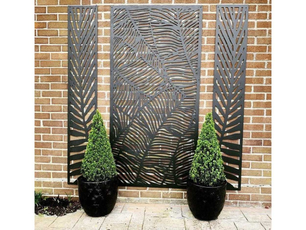 3x Composiet terrasscherm "Verdure" 180x90cm – foto 2 – kavel bij XL Auctions