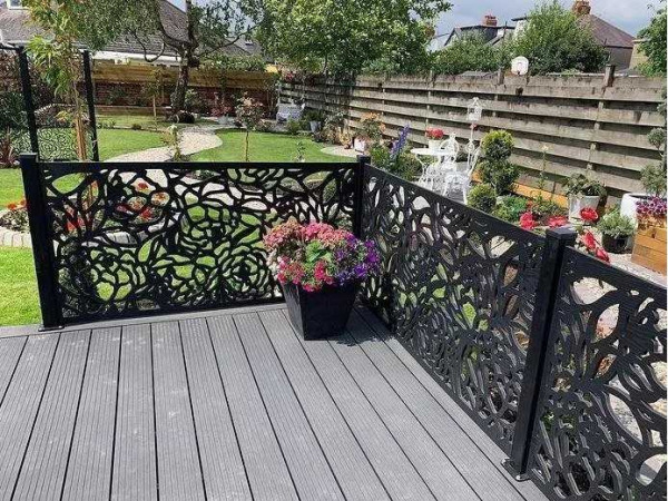 3x Composiet terrasscherm "Bloom" 180x90cm – foto 5 – kavel bij XL Auctions