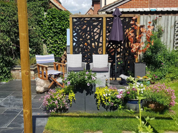 3x Composiet terrasscherm "Kerplunk" 180x90cm – foto 5 – kavel bij XL Auctions