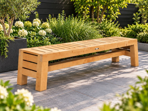 2x Woodvision Douglas tuinbank "Riva" - 200x45x45cm – kavel bij XL Auctions