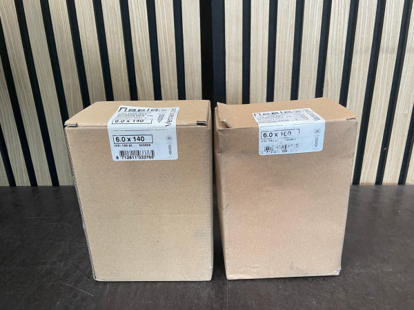 2 Dozen Spaanplaatschroeven 6x140 & 6x160 mm – kavel bij XL Auctions