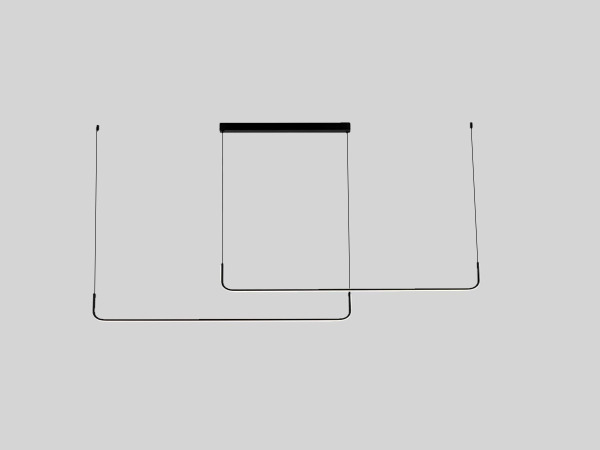 Hanglamp Zand Zwart Duo Lijn 40W LED CCT 3 Kleur + Dimmen – foto 8 – kavel bij XL Auctions