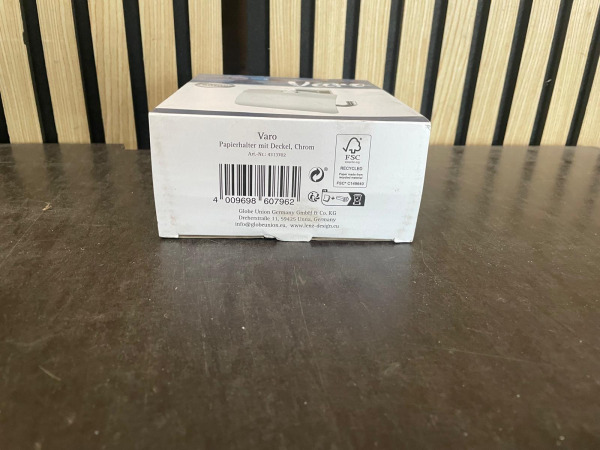 Varo Toiletrolhouder met Deksel Chroom – foto 2 – kavel bij XL Auctions