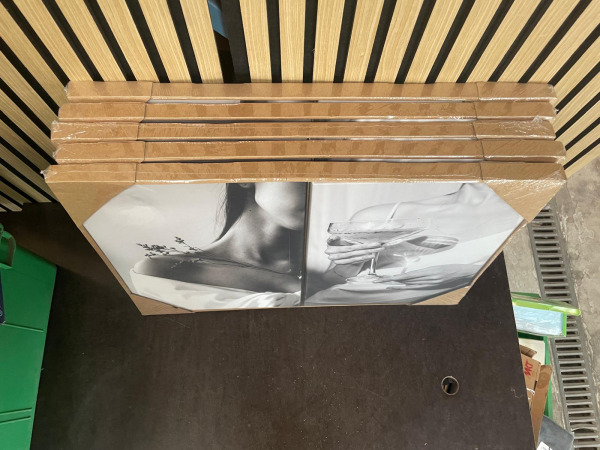 5x Decoratieve Wandplaat / Glasplaat Zwart-Wit – foto 2 – kavel bij XL Auctions