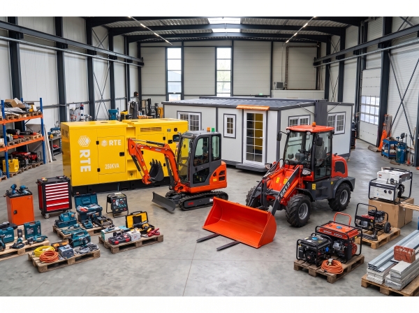 Machines, gereedschappen en stroomvoorziening