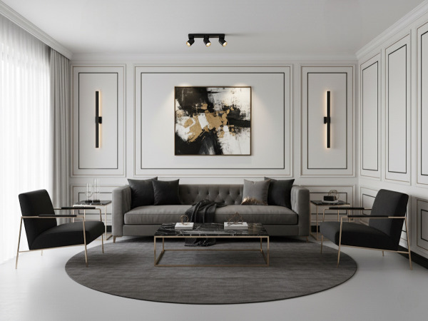4x GU10 Opbouwspot Armatuur triple cilinder zand zwart en goud – foto 3 – kavel bij XL Auctions