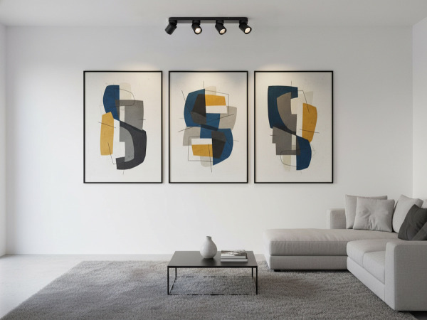 2x GU10 Opbouwspot Armatuur 4 cilinder zand zwart – foto 4 – kavel bij XL Auctions