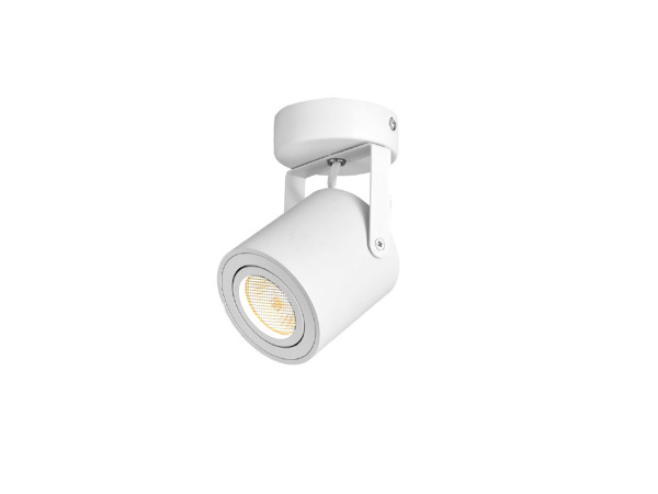 6x GU10 Opbouwspot Armatuur cilinder zand wit draaibaar – foto 2 – kavel bij XL Auctions