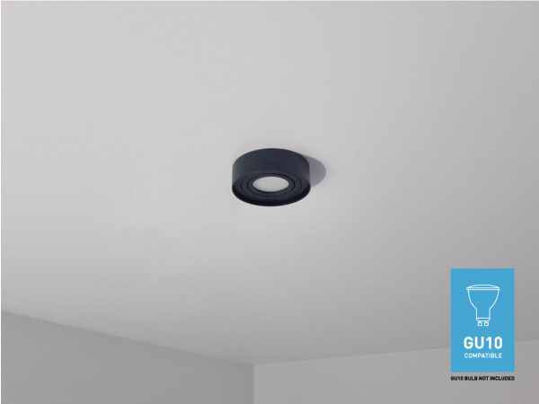 50x GU10 Inbouw armatuur zwart kantelbaar met lamphouder – foto 4 – kavel bij XL Auctions