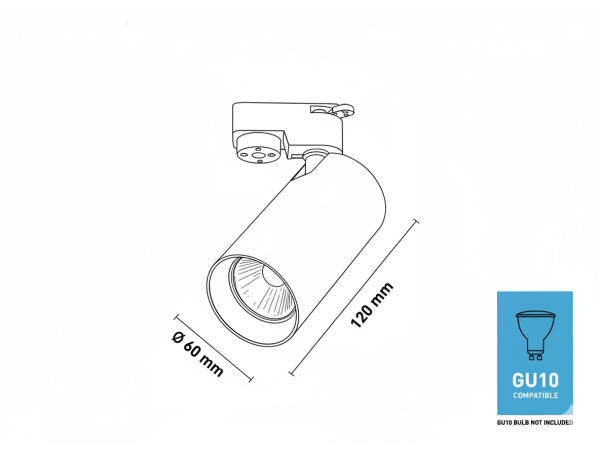 2x 2 meter Railsysteem met 6 st railspot GU10 fitting met ring – foto 2 – kavel bij XL Auctions