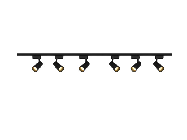 2 meter Railsysteem met 6 st railspot GU10 fitting met ring – foto 4 – kavel bij XL Auctions
