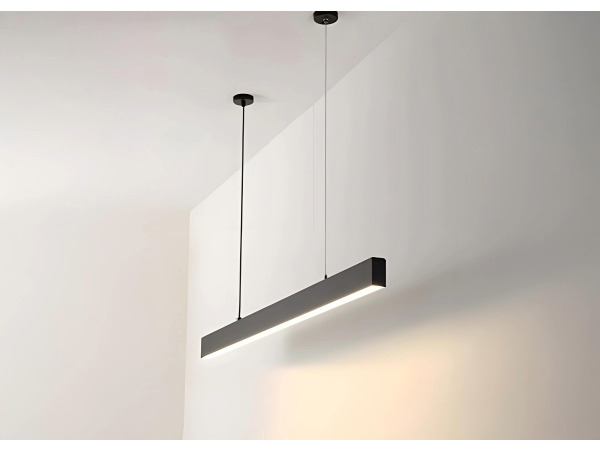 4x 40W LED 120cm Linear Hanglamp 3 kleur licht switch zwart – foto 5 – kavel bij XL Auctions