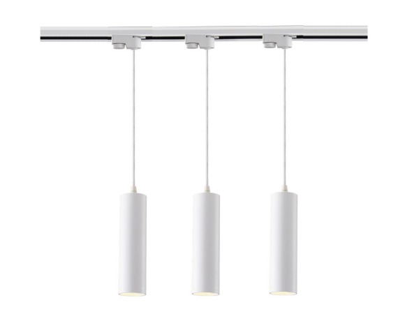 8x Railspot GU10 Decoratieve hanglamp cilinder 24cm zand wit – foto 3 – kavel bij XL Auctions