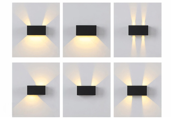 20x 12W LED zwart Wandlamp 4 licht verstelbaar waterdicht – foto 2 – kavel bij XL Auctions