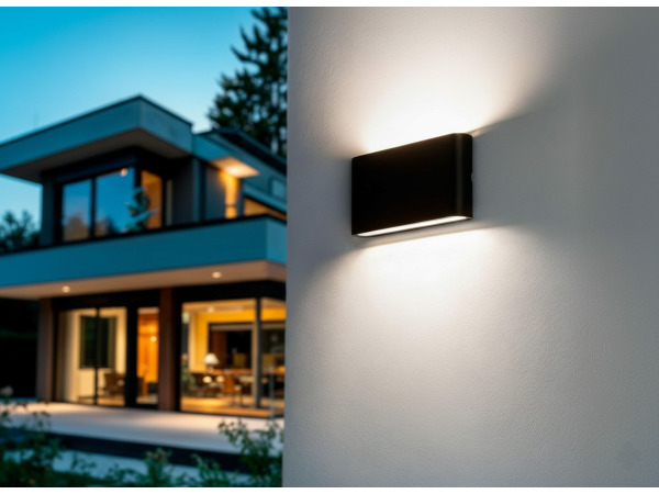 4x 12W LED Wandlamp duo licht zwart warm wit waterdicht 17.5cm – foto 2 – kavel bij XL Auctions