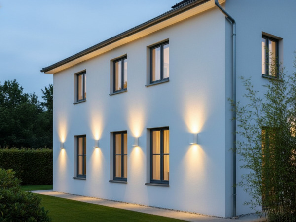 4x Wandlamp rechthoekig GU10 duo fitting wit waterdicht – foto 7 – kavel bij XL Auctions