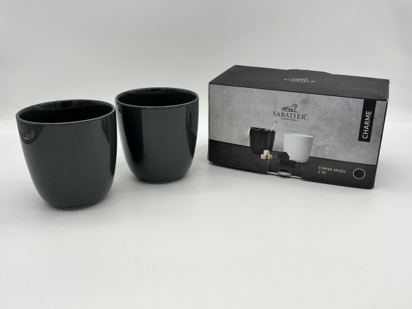 6x Sabatier Coffee Mug - Antraciet 2 pack