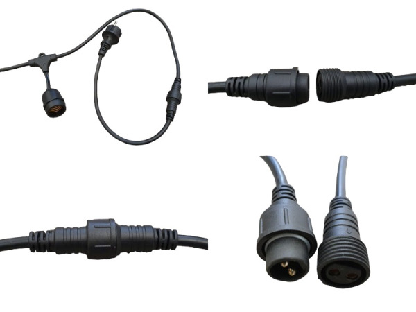 12x 10 meter E27 Waterdicht Prikkabel koppelbaar – foto 4 – kavel bij XL Auctions