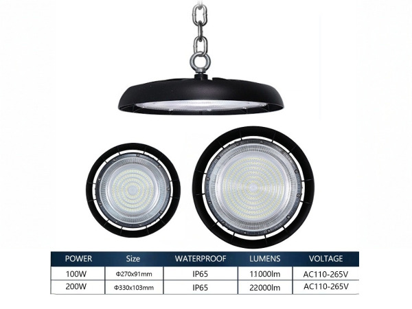 5x 200W 5000K LED UFO Highbay met Lens Waterdicht – foto 4 – kavel bij XL Auctions