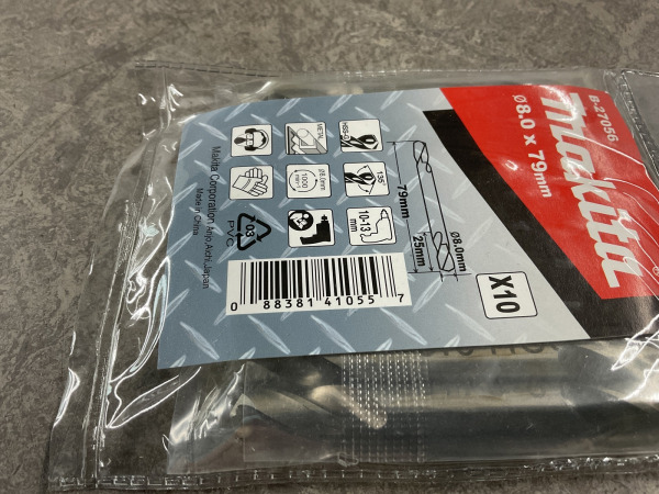 10x Makita metaalboor dubbelzijdig ø8x79mm HSS-G – foto 3 – kavel bij XL Auctions