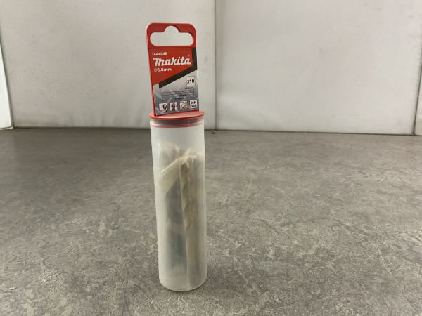 10x Makita metaalboor ø6,5x101mm 10-pack HSS-TiN