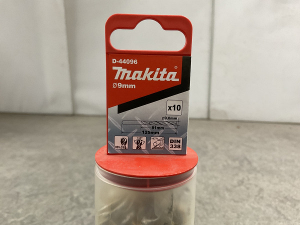 10x Makita metaalboor ø9x125mm 10-pack HSS-TiN – foto 3 – kavel bij XL Auctions