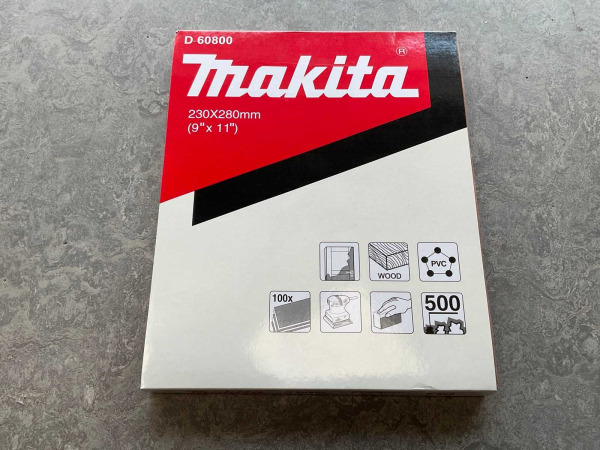 13x Makita schuurpapier 100-pack D-60800 – kavel bij XL Auctions